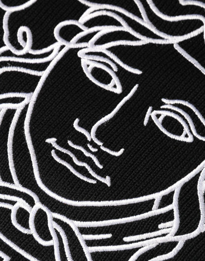 Versace Crna Medusa logo majica dugi rukav