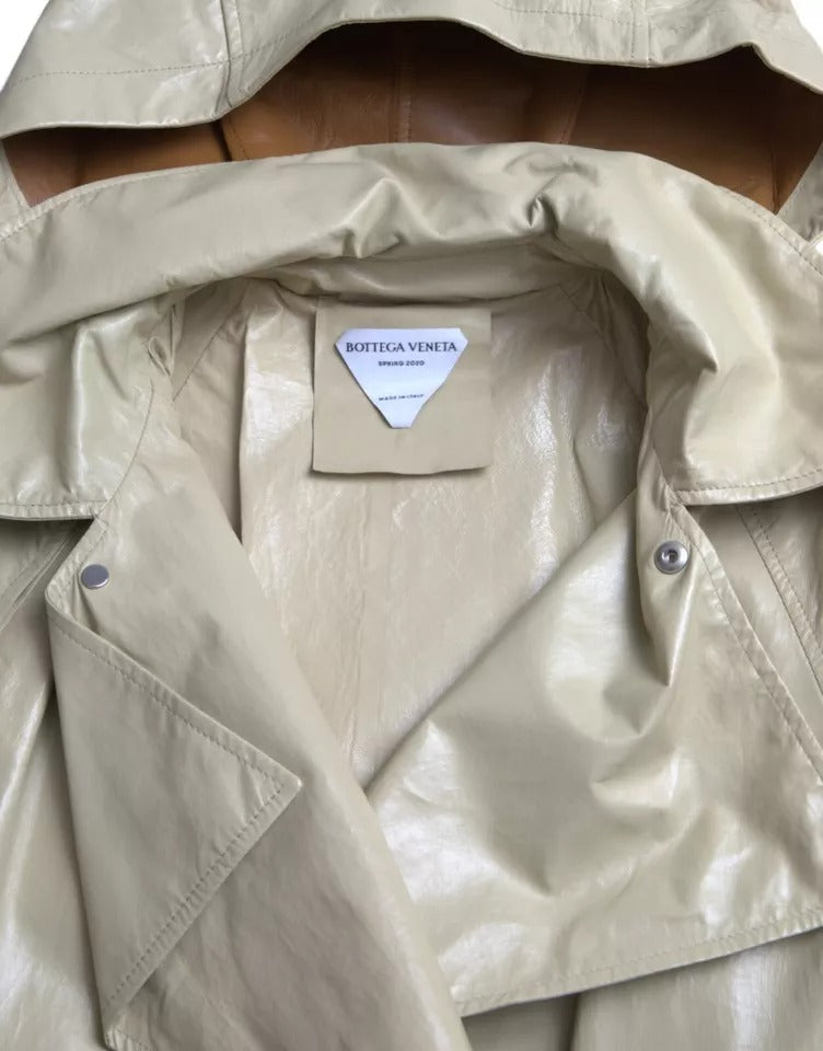 Bottega Veneta Bež Kožni mantil