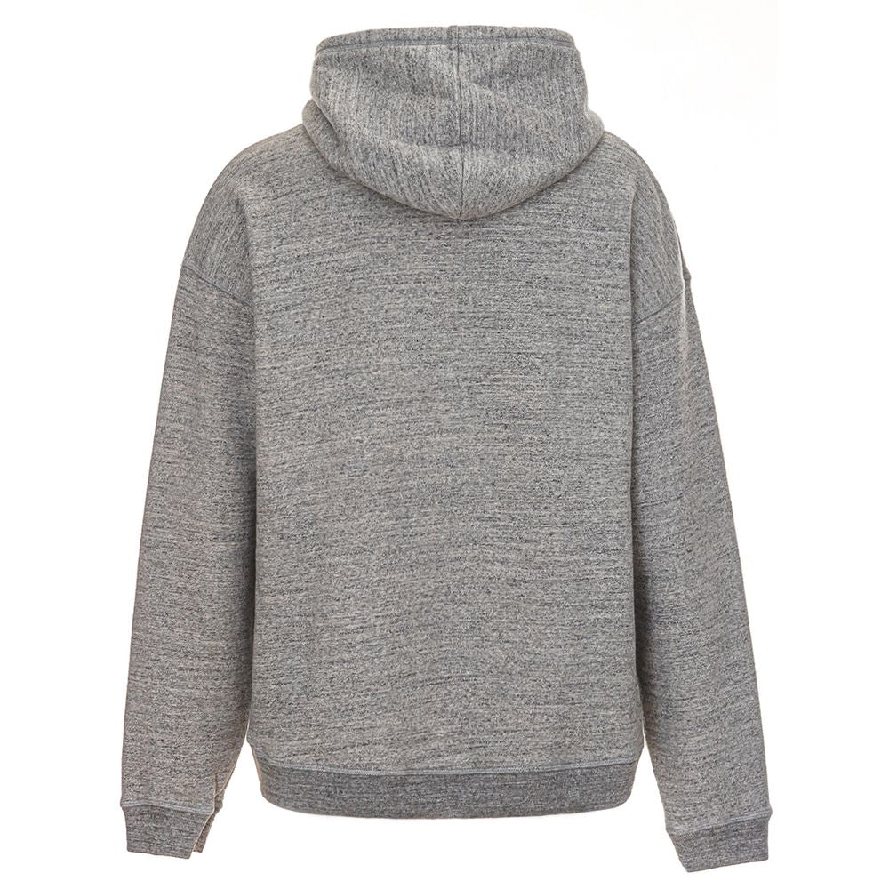 Dsquared² Siva pamučna oversize dukserica