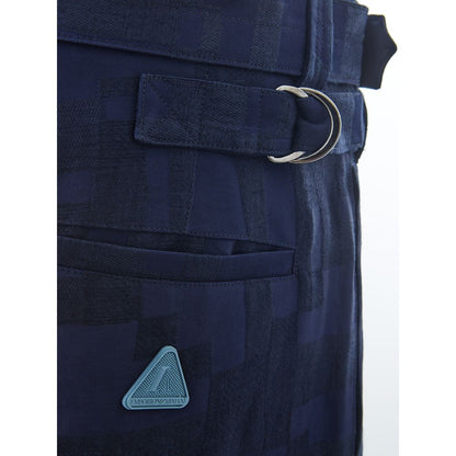 Emporio Armani Plave lanene hlače