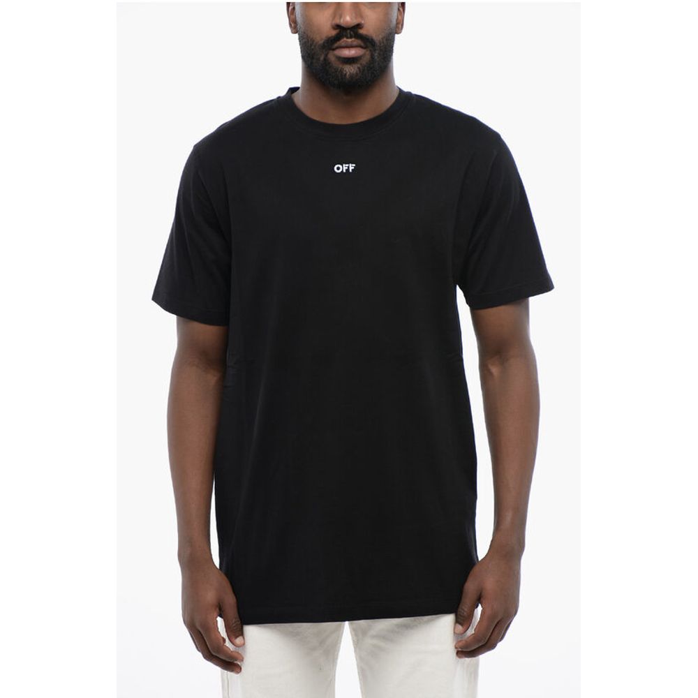 Off-White Crna Pamučna ARROW Crew-neck T-shirt majica