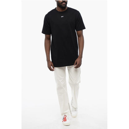 Off-White Crna Pamučna ARROW Crew-neck T-shirt majica