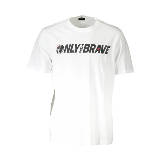 Diesel White Cotton T-Shirt