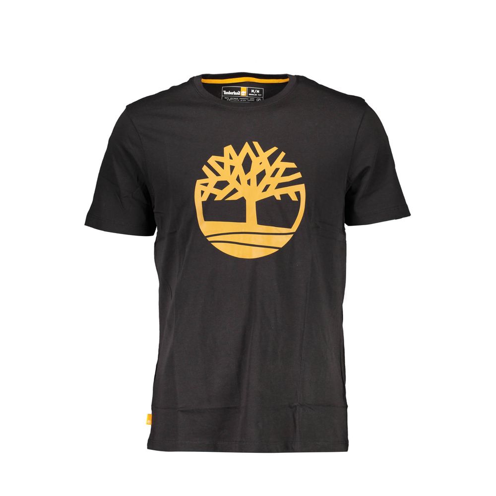 Timberland Crna majica kratki rukav s printom