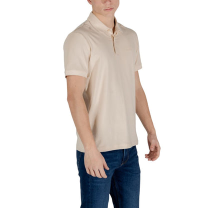 EA7 Emporio Armani Bež polo majica kratki rukav