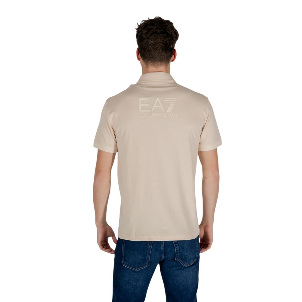 EA7 Emporio Armani Bež polo majica kratki rukav