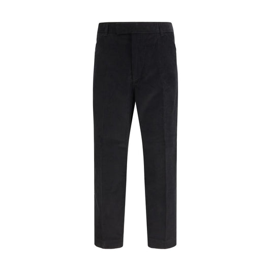 Thom Browne crne somot hlače