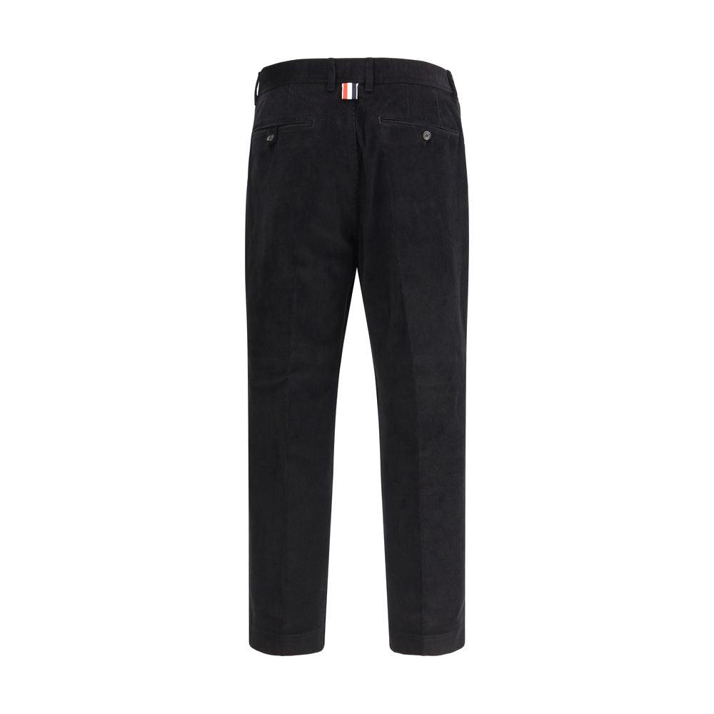 Thom Browne crne somot hlače