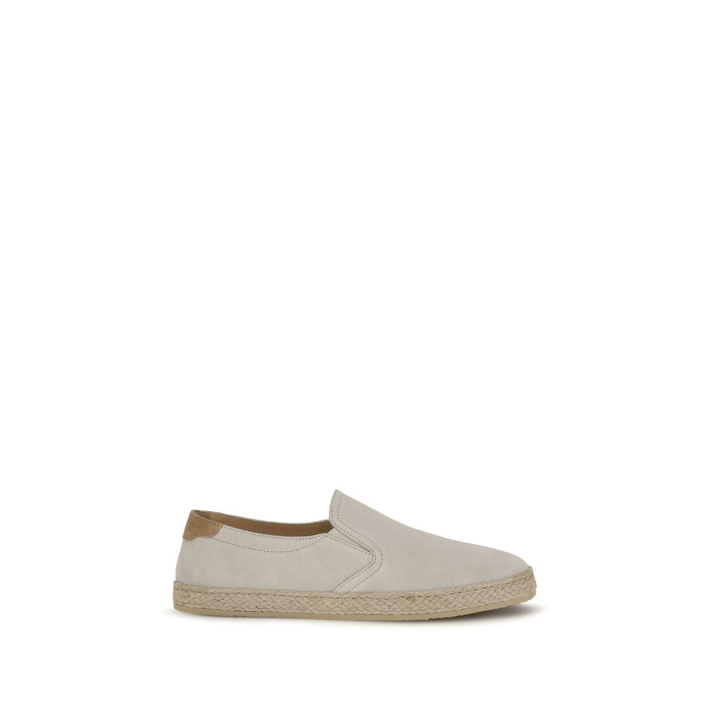 Brunello Cucinelli Sive kožne slip on cipele NOVA KOLEKCIJA