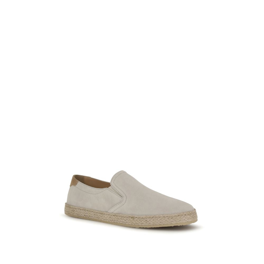 Brunello Cucinelli Sive kožne slip on cipele NOVA KOLEKCIJA