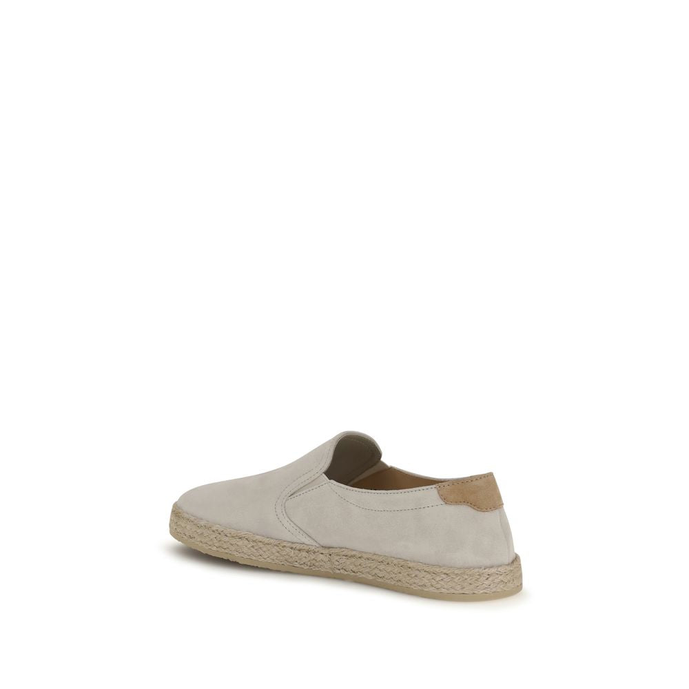 Brunello Cucinelli Sive kožne slip on cipele NOVA KOLEKCIJA