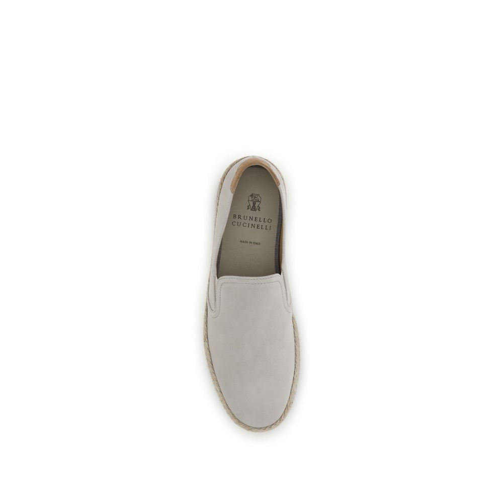 Brunello Cucinelli Sive kožne slip on cipele NOVA KOLEKCIJA