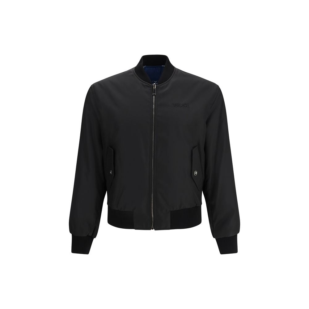 Versace Crna bomber jakna na dva lica