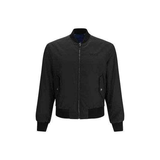 Versace Crna bomber jakna na dva lica