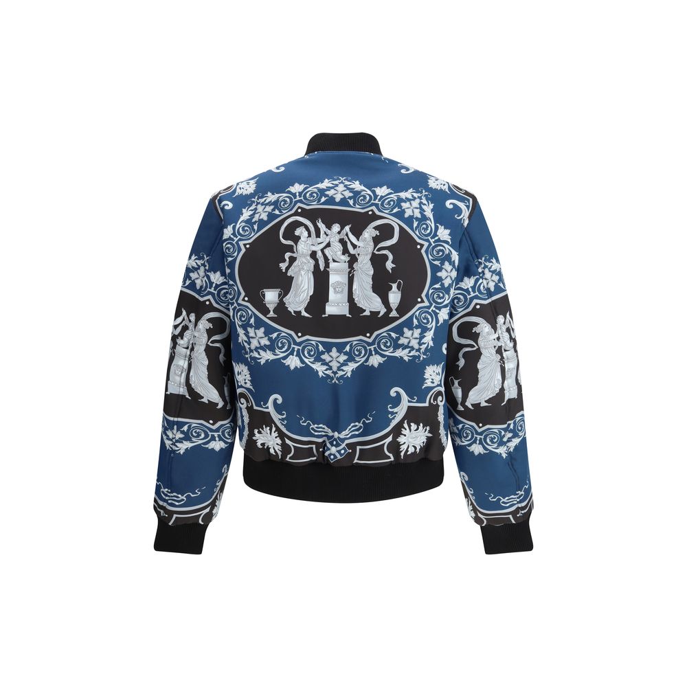 Versace Crna bomber jakna na dva lica